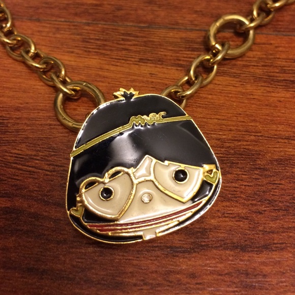 New Marc Jacobs Miss Marc Cartoon Pendant Necklace - Picture 2 of 2